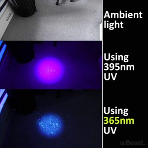 Lampe de poche UV 365NM Penlight Mini taille Portable étanche avec filtre noir en alliage d'aluminium lampe torche - Product Image 5