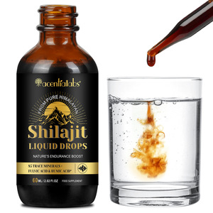 Gouttes Liquides de <span class=keywords><strong>Shilajit</strong></span> de l'Himalaya Acentiallabs 85 Olégo-Éléments 60ml, Supplément de <span class=keywords><strong>Shilajit</strong></span> 100% Pur, Gouttes de <span class=keywords><strong>Shilajit</strong></span> Pur de l'Himalaya - Product Image 2