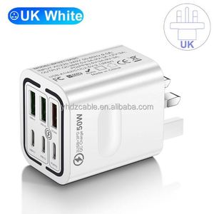 หัวชาร์จเร็วแบบพกพา 3USB 3TYPE C รุ่นใหม่ล่าสุด 50W สำหรับสมาร์ทโฟน ใช้ได้กับ iphone samsung - Product Image 5
