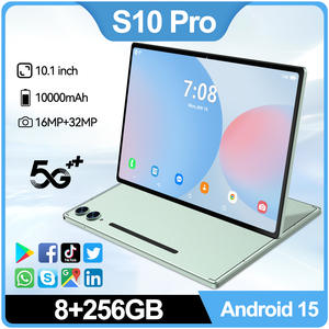 Tablette <span class=keywords><strong>PC</strong></span> Top S10 Pro 5G avec carte SIM activée, compatible tous réseaux, Android avec <span class=keywords><strong>Google</strong></span> <span class=keywords><strong>Play</strong></span>, Wi-Fi, double système, 8+256 Go, prix bas - Product Image 1