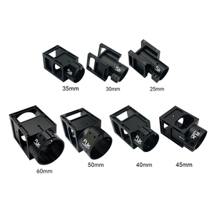 RJXHOBBY Abrazaderas de Tubo de Aleación de Aluminio Negras de 25mm-60mm, Conectores para Brazos de Drones Multirrotor, Modelo RJX3199 - Product Image 2