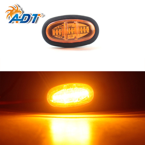 ไฟวิ่งกลางวันแบบ LED สีเหลืองอำพันสำหรับกระจังหน้ารถยนต์ F-150 Raptor รุ่น ADT Smoked Lens พร้อมไฟ LED สีขาว เหลืองอำพัน และสีแดงสำหรับรถยนต์ - Product Image 3