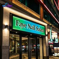 Enseigne lumineuse 3D personnalisée à LED rétroéclairée, étanche IP65, avec télécommande, en acier inoxydable, pour logos, maisons, hôtels, bars
