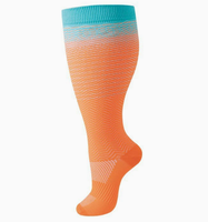 Chaussettes de compression en nylon grande taille pour femmes, à mollet large, très extensibles, pour jambes volumineuses, obèses et surpoids