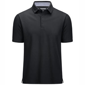 Hommes pour Polo Shirt Couleur Solide Séchage Rapide Respirant Tissu Tricoté Motif Brodé Nouvelle Arrivée quantité minimale de commande Bas Prix Pas Cher - Product Image 1