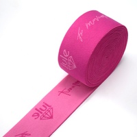 Prix d'usine Logo personnalisé pour femme Bande élastique jacquard pour sous-vêtements Sangle de taille