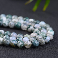 Perles rondes en pierre naturelle Agates d'arbre, 4, 6, 8, 10 mm, Agates d'arbre pour la fabrication de bijoux