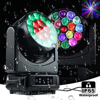 Foco Móvil LED IP65 Resistente al Agua Pixel Bee Eye Zoom 19x40W K15 Beamwash para Escenarios, Eventos al Aire Libre, Bodas, DJ y Conciertos