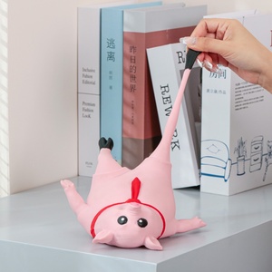 ของเล่นคลาสสิก แก้เครียด บีบเล่นได้ หมูสีชมพูน่ารัก บีบหมูน่ารัก ของเล่นบีบแก้เครียด หมูบีบสควิชชี่ ของเล่นคลายเครียด - Product Image 3