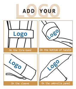 Windproof không thấm nước tự động mở đóng di động gấp du lịch Xiaomi 3 gấp ô với tay cầm dài - Product Image 6