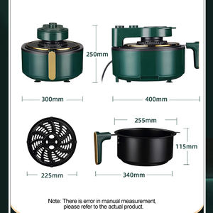 <span class=keywords><strong>Freidora</strong></span> de <span class=keywords><strong>Aire</strong></span> Visible Mecánica de <span class=keywords><strong>6</strong></span> <span class=keywords><strong>Litros</strong></span>, de Gran Capacidad, Diseño Retro Verde, para Restaurante - Product Image 5