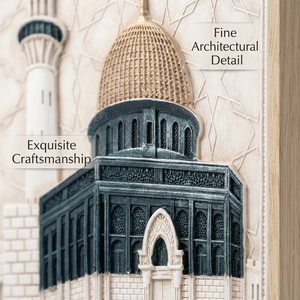 Décoration Murale Islamique 3D de Luxe en Relief : Kaaba, Masjid Nabawi, Mosquée Al-Aqsa – Cadre pour Ramadan, Aïd, Cadeau pour la Maison Musulmane - Product Image 5