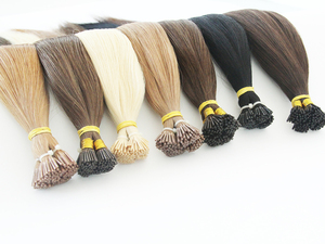 All'ingrosso cheratina italiana Prebonded Flat/I/V/U punta extension per capelli a doppio disegno Itip capelli umani extension - Product Image 2