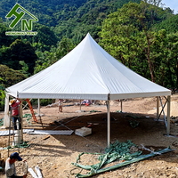 100-300 m² personnalisé hexagone octogone décagone aluminium fête événement chapiteau tente gazebo tente pour l'équitation