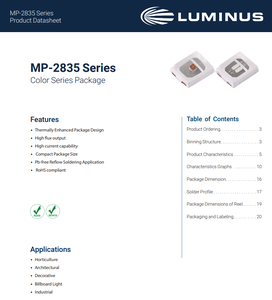 Luminuss MP-2835-1200-B 1W SMD 2835 LED 100lm 120mA 120 องศา แสงสีขาวกลาง แผงไฟ หลอดไฟ - Product Image 2