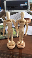 Offre Spéciale 4.5 pouces 5.5 pouces 8 pouces 12 pouces réglable en bois mannequin articulé en bois petit homme poupée pour cadeau dessin