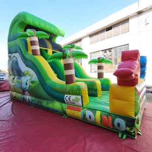 Outdoor giant party jumper bounce house toboggan gonflable inflatable dino slide for kids - Product Image 2