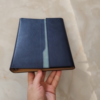 Carnet de notes agenda souple A5 à trois volets en cuir PU avec logo personnalisé Ensemble cadeau d'affaires pour femmes et filles