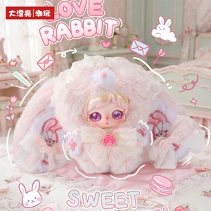 En gros, Poupée en peluche authentique faite à la main, série Lapin de Confession Anime Weaving Pixie Zoey, breloque de sac, jouet tendance, boîte mystère - Product Image 3