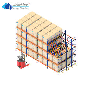 Almacén de acero industrial Vertical Push Back Pallet Racks Estantes de almacenamiento protegidos contra la corrosión Estante apilable - Product Image 3