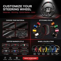 Volante de Fibra de Carbono Estilo GT para Mitsubishi EVO Lancer, Accesorios de Modificación Personalizados