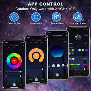 Proyector de Galaxia Inteligente con WiFi, Proyector de Estrellas <span class=keywords><strong>Sky</strong></span> <span class=keywords><strong>Lite</strong></span> 4 en 1, Luces LED, Luz Nocturna con Alexa y Aplicación Inteligente para Adultos - Product Image 3