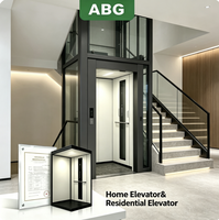 Ascenseur extérieur pour maison avec coque en acier résistant aux intempéries pour la rénovation de villas privées anciennes