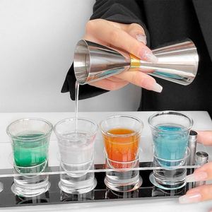 เครื่องมือวัดขนาดหลายขนาด 25/30/45/50/60/90 มล. สำหรับบาร์เทนเดอร์ ถ้วยตวงโลหะสองด้าน แบบมีหน่วยวัดเป็นออนซ์ Mr.Slim จิกเกอร์ค็อกเทลญี่ปุ่น - Product Image 2