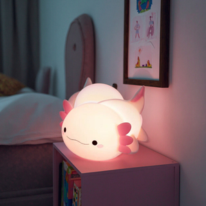 Lámpara de <span class=keywords><strong>Ajolote</strong></span>, Luz Nocturna de Silicona USB, Luces Nocturnas de Animales, Lámpara de Noche para Habitación Infantil - Product Image 3