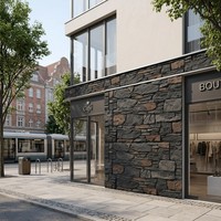 Carreaux muraux en polyuréthane 3D de haute qualité, imitation pierre, panneaux en pierre PU pour façade commerciale