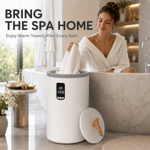 Pemanas Handuk Terbaik dengan 3 Pengaturan Suhu Layar LCD 20L Ember Pemanas Handuk Besar untuk Kamar Mandi & Spa - Product Image 4