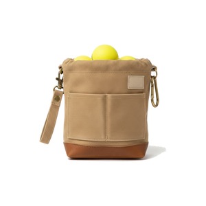 Pochette à cordon en toile cirée pour balles de pickleball 12 oz, légèrement cirée, avec logo personnalisé, vente en gros, pour balles de tennis - Product Image 1