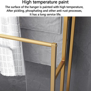 Jh-mech-estante de almacenamiento de 3 niveles para el suelo de la <span class=keywords><strong>piscina</strong></span>, <span class=keywords><strong>toallero</strong></span> de Metal de pie para el baño - Product Image 6