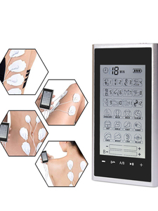 2025 Therapie Zwei kanal Tens Ems Unit Muskels timulator Elektronisches Puls <span class=keywords><strong>massage</strong></span> gerät mit 8 Pads zur Schmerz linderung - Product Image 2
