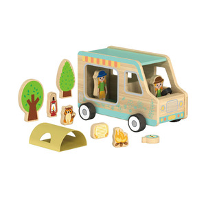 Camion à ordures en bois Puzzle pour enfants Apprentissage Camion de classification des ordures, Éducation en bois Jouets de protection de l'environnement - Product Image 5