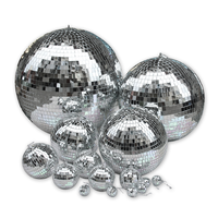 Boules de décoration en verre de 10 cm/12 cm/15 cm/20 cm/25 cm/30 cm/40 cm, grandes boules disco suspendues, boules disco miroir de Noël