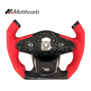 Volant sport personnalisé en fibre de carbone véritable avec palettes de changement de vitesse magnétiques pour Toyota GR Supra 2.0 3.0 A90 A91 2018-2026 - Product Image 1
