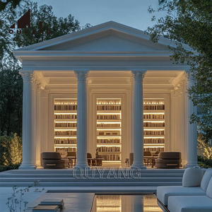Colonne en marbre corinthien de luxe, solide, ronde, de style romain, sculptée à la main, en pierre naturelle, pour la décoration intérieure d'hôtel - Product Image 5