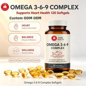 Capsules d'huile de poisson Oméga-3 OEM, complexe 3-6-9, 120 gélules, équilibre cardiaque pour les seniors, fabricant - Product Image 1