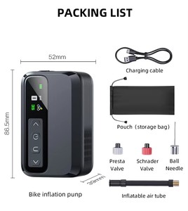 Pompe à pneus de vélo sans fil NEWO BL05 avec écran double, gonfleur automatique haute précision pour vélos de route et de montagne - Product Image 3