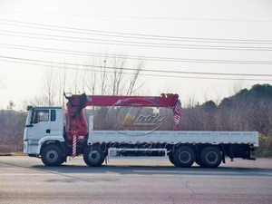 Grúa Montada en Camión Shacman 8x4 para Transporte de Materiales de Construcción, Grúa Montada en Vehículo de 14T - Product Image 6