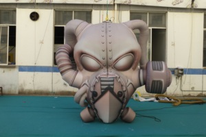 Acessórios Personalizados para Jogos de Terror, Balão Gigante Inflável em Forma de Máscara de Gás para Decoração de Halloween - Product Image 2