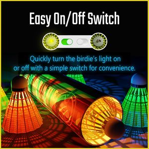Volants <span class=keywords><strong>de</strong></span> <span class=keywords><strong>badminton</strong></span> EAGLES LED 360 Glow qui brillent dans le noir, lot <span class=keywords><strong>de</strong></span> 5/10 - Product Image 6