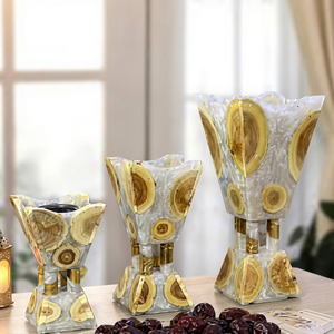 Brûleur d'encens Bakhoor de haute qualité, fait à la main en bois d'acacia et résine, accessoire décoratif premium pour la maison et le bureau, parfum d'ambiance. - Product Image 1