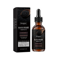 Minyak Esensial Rambut Organik Grosir 30ml Wijen Hitam Menutrisi & Menghaluskan, Rosemary Non-Berminyak untuk Perawatan & Penguatan Rambut & Kulit Kepala