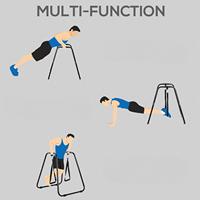 Station d'immersion à domicile Barre parallèle en acier Station d'immersion Parallettes Fit Equipment for Core Strength Arm Shoulder Muscle Exercise