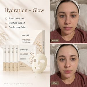 <span class=keywords><strong>Mascarilla</strong></span> Facial de Colágeno con Extracto de <span class=keywords><strong>Arroz</strong></span> y Ceramida NP, Nutritiva, Luminosa, Reforzadora de la Barrera Cutánea, Reafirmante, <span class=keywords><strong>Mascarilla</strong></span> de Colágeno con Ceramida de <span class=keywords><strong>Arroz</strong></span> - Product Image 2