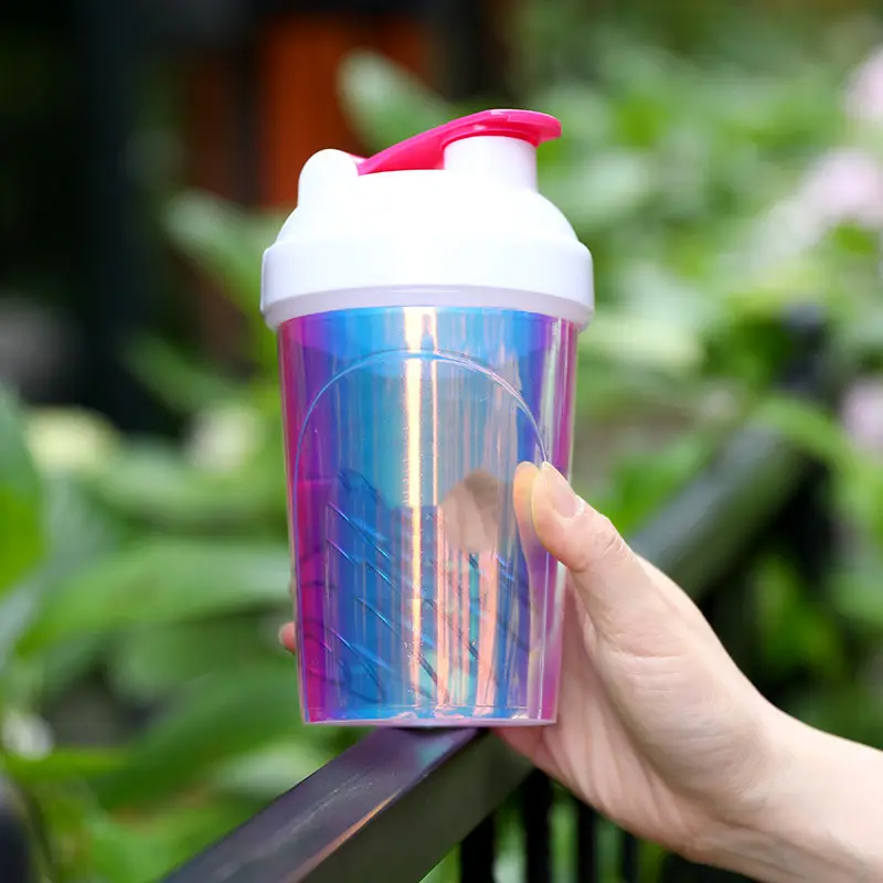 धातु गेंदों के साथ 400 मिली मुक्त प्रोटीन ब्लेंडर प्लास्टिक कप