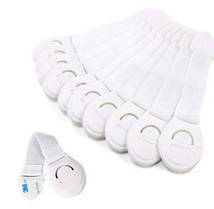 Ebay più caldo bambino strap di sicurezza serrature a prova di bianco serratura armadietto per il bambino prodotto per cassetto armadio frigo porta per animali domestici - Product Image 1