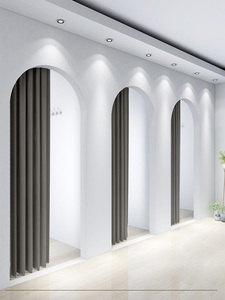 Rideau <span class=keywords><strong>de</strong></span> séparation télescopique sans perçage pour vestiaire et <span class=keywords><strong>magasin</strong></span> <span class=keywords><strong>de</strong></span> vêtements - Product Image 4